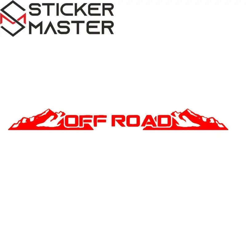 Sticker Master OFF ROAD Ön Cam Stickerı | Dağ Temalı Arazi Aracı Çıkartması - Sticker Master