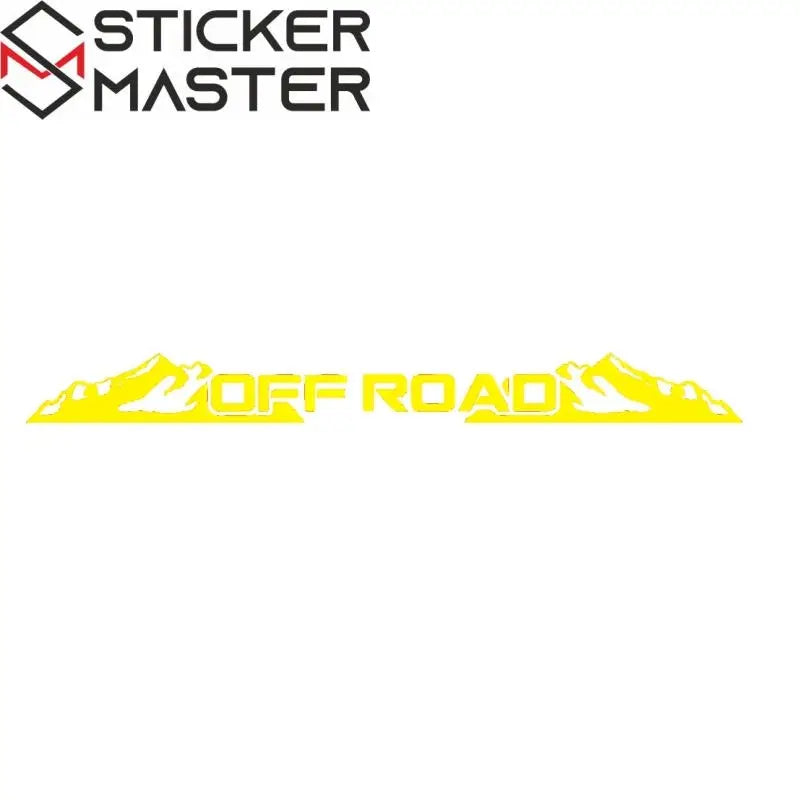 Sticker Master OFF ROAD Ön Cam Stickerı | Dağ Temalı Arazi Aracı Çıkartması - Sticker Master