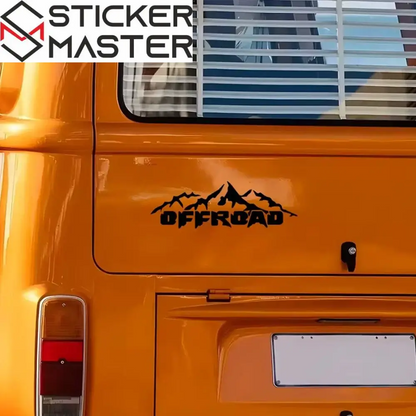 Offroad Sticker Dağ Macerası 4x4 Etiketi | Sticker Master - Sticker Master