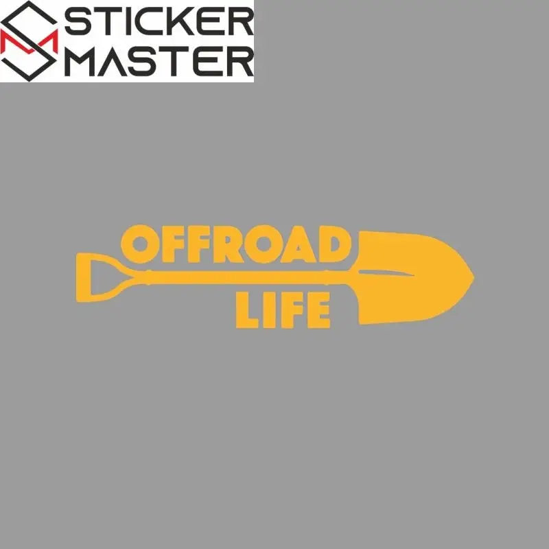 Offroad Sticker | Offroad Life Kürek Tasarımlı Çizik Gizleyici Decal (20 cm) Sticker Master