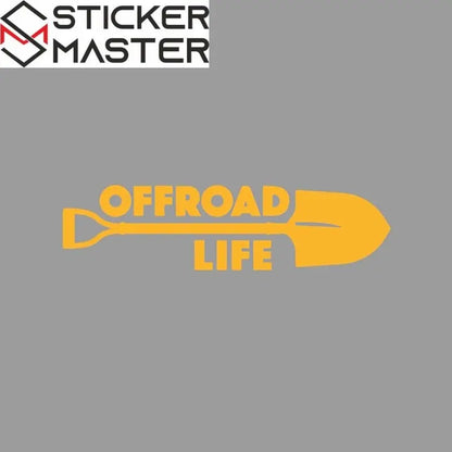 Offroad Sticker | Offroad Life Kürek Tasarımlı Çizik Gizleyici Decal (20 cm) Sticker Master