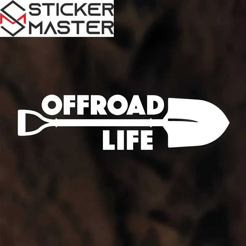 Offroad Sticker | Offroad Life Kürek Tasarımlı Çizik Gizleyici Decal (20 cm) Sticker Master