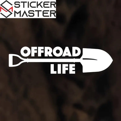 Offroad Sticker | Offroad Life Kürek Tasarımlı Çizik Gizleyici Decal (20 cm) Sticker Master
