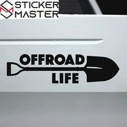 Offroad Sticker | Offroad Life Kürek Tasarımlı Çizik Gizleyici Decal (20 cm) Sticker Master