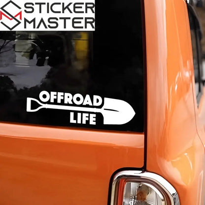 Offroad Sticker | Offroad Life Kürek Tasarımlı Çizik Gizleyici Decal (20 cm) Sticker Master