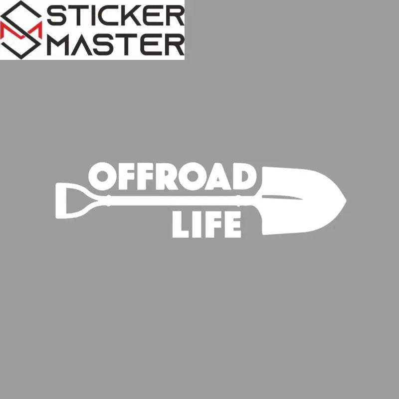 Offroad Sticker | Offroad Life Kürek Tasarımlı Çizik Gizleyici Decal (20 cm) Sticker Master