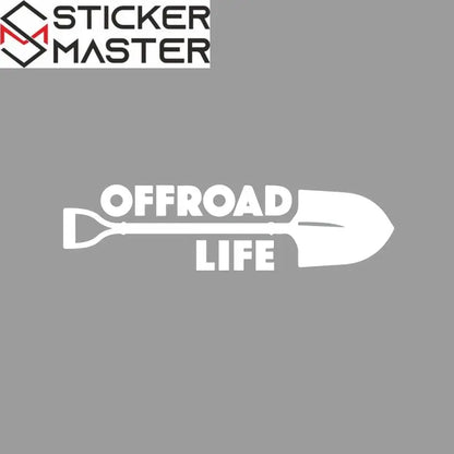 Offroad Sticker | Offroad Life Kürek Tasarımlı Çizik Gizleyici Decal (20 cm) Sticker Master