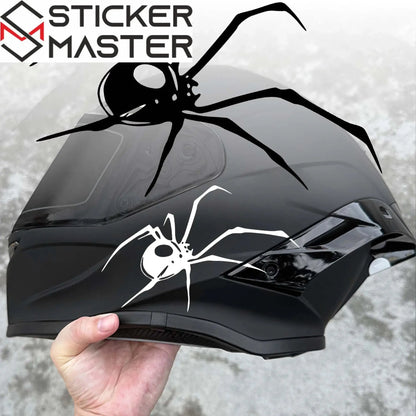 Örümcek Sticker | Black Widow Kask ve Depo Decal Seti (İkili Paket) Sticker Master