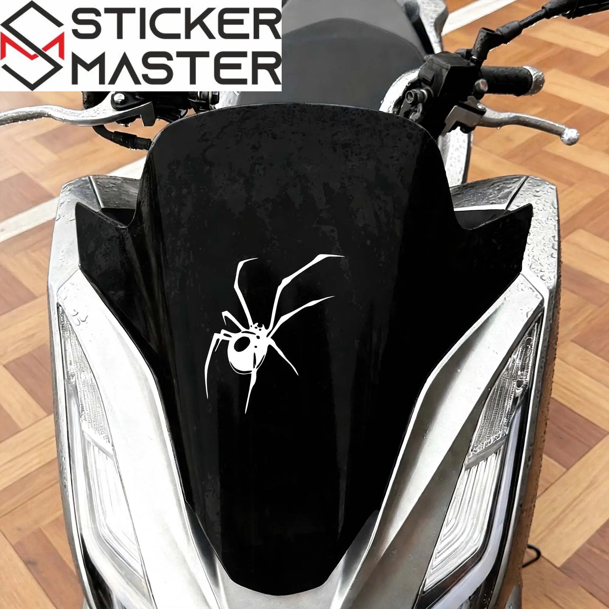 Örümcek Sticker | Black Widow Kask ve Depo Decal Seti (İkili Paket) Sticker Master