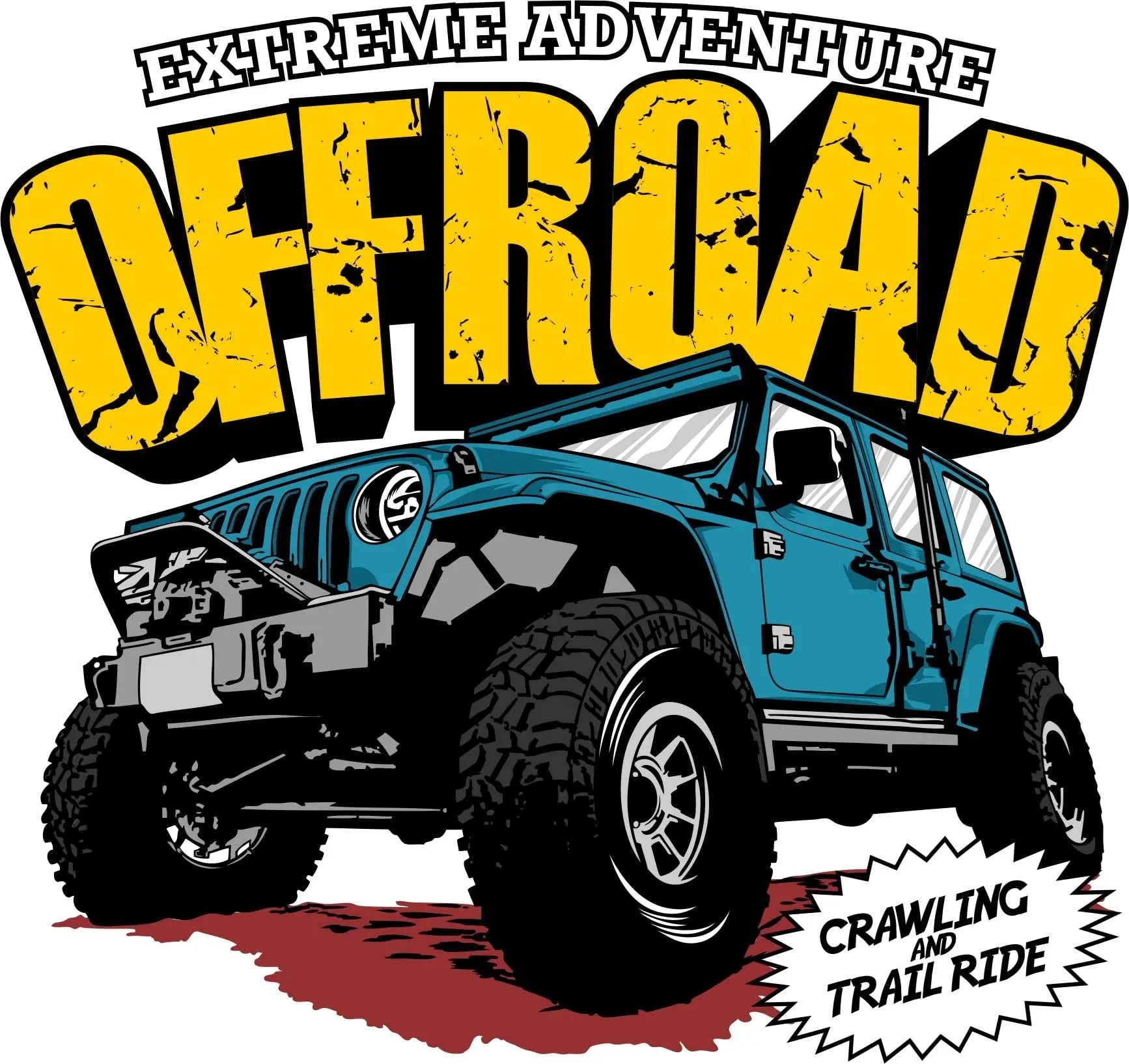 Sticker Master Sticker Oto Off Road 4x4 Sticker Seti Motor, Kask, Laptop, Araba, Oto Araç İçin Dayanıklı Etiket Decal 13 Adet 10 Cm