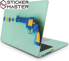 Oyuncak Silah Laptop Sticker Bang Pop Art Tasarım | Sticker Master