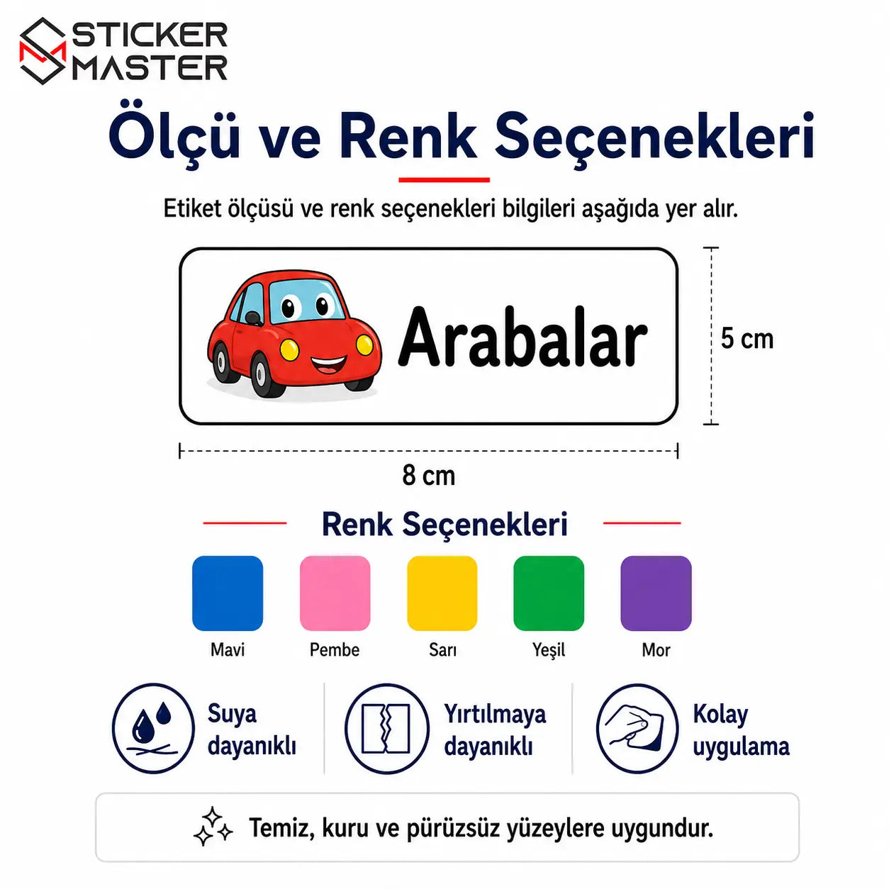 Oyuncak Kutusu Duzenleme Etiket Seti 24 Parca olculer