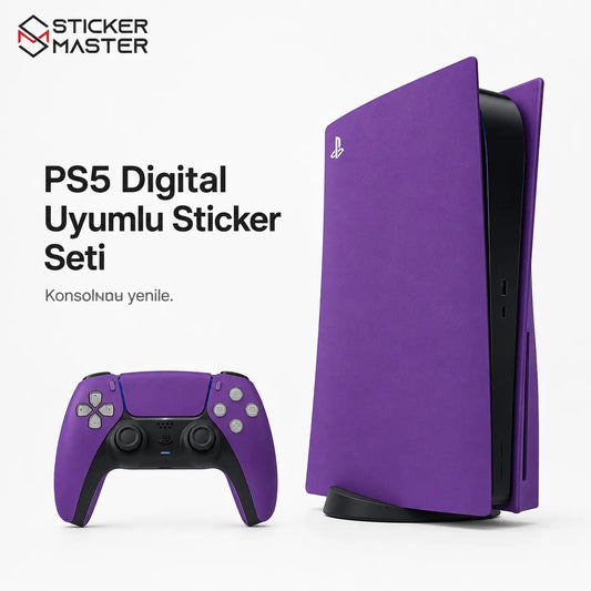 PS5 Digital Uyumlu Konsol Sticker Seti