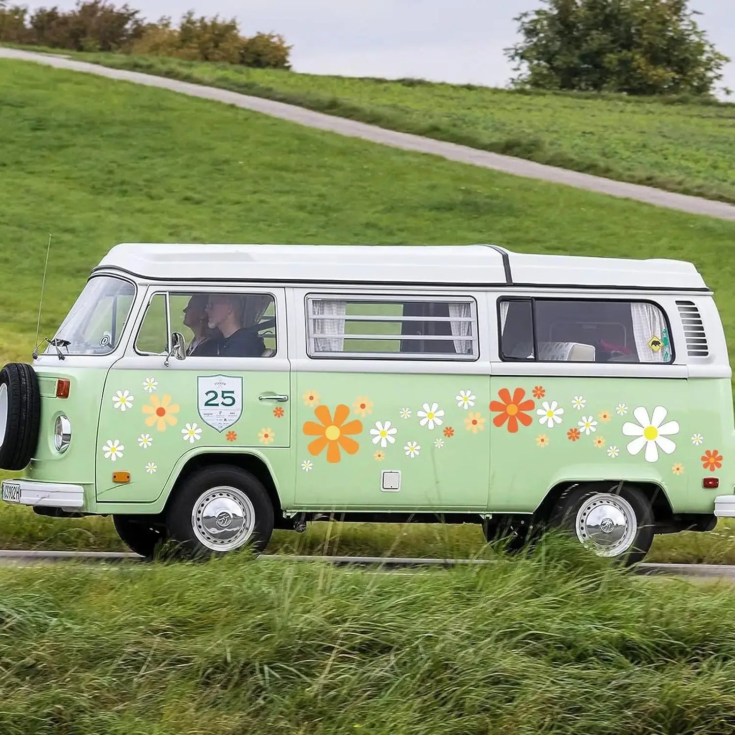 Papatya Sticker Seti 82 Adet Retro Çiçekler | Sticker Master - Sticker Master