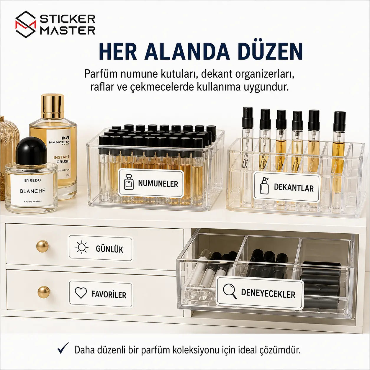 Parfum Numune ve Koleksiyon Etiket Seti 24 Parca