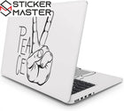 Peace Zafer İşareti Laptop Sticker Seti 3'ü 1 Arada | Sticker Master