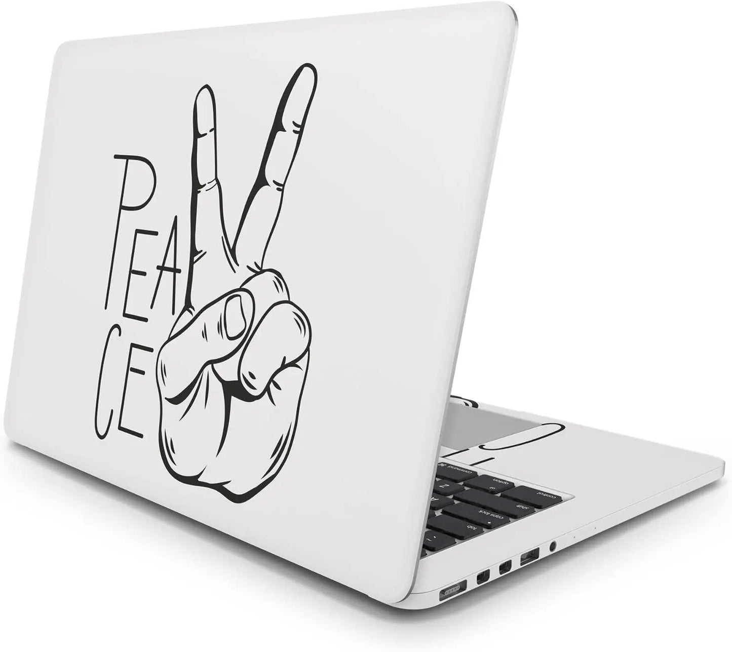 Sticker Master Vintage Peace Evrensel Sticker Dizüstü Bilgisayar Vinil Sticker Decal 12" 13" 13.3" 14" 15" 15.4" 15.6 inç Dizüstü Bilgisayar Çıkartma Koruyucu Macbook Asus Acer Hp Lenovo Huawei Dell İçin - Sticker Master