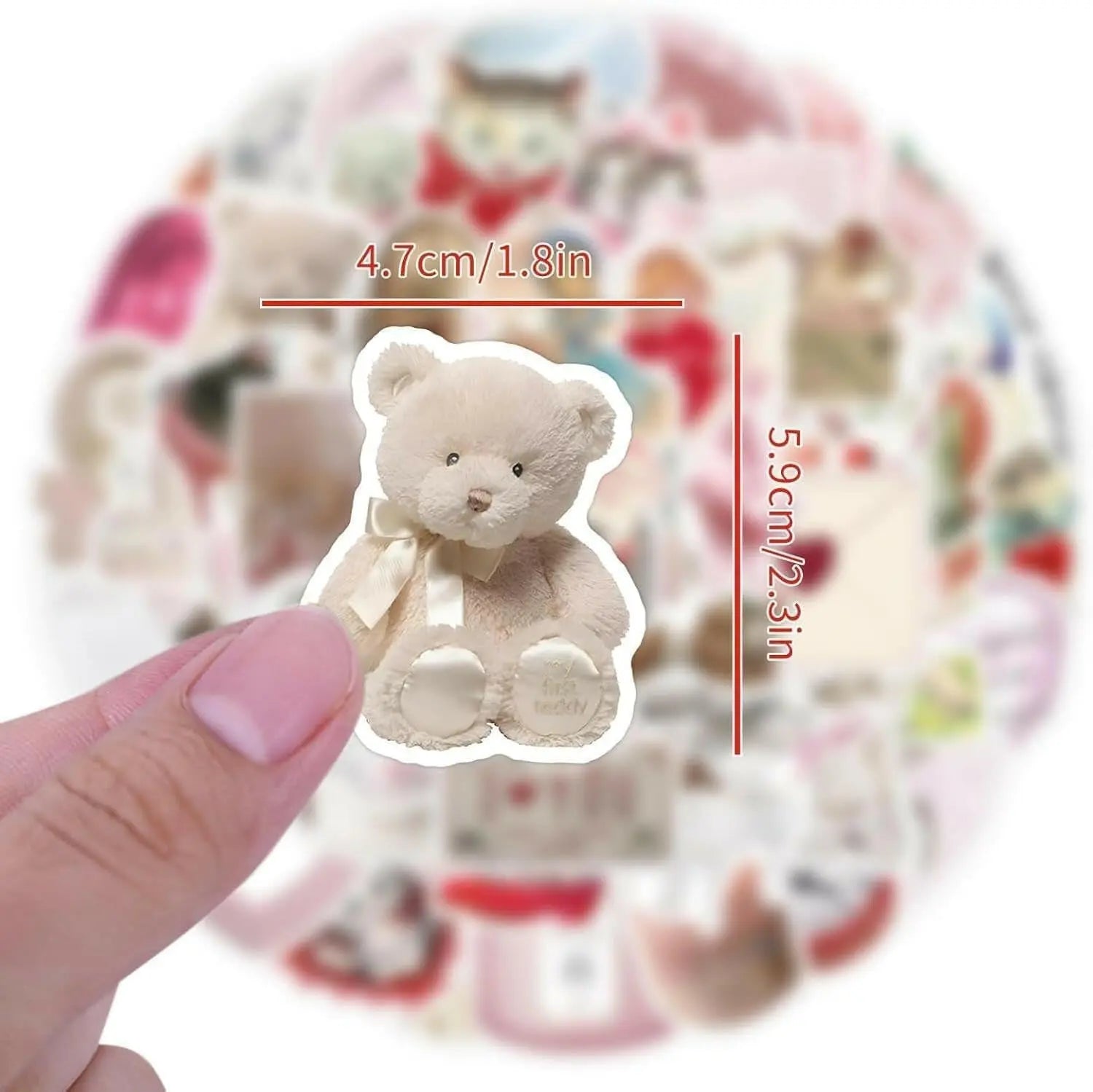 Sticker Master Vintage Pembe Estetik Kolaj Çıkartma Seti - 60 Parça, Su Geçirmez | Sevgililer Günü Temalı - Sticker Master