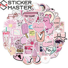 Pembe Estetik Sticker Seti (50 Adet) | VSCO & Sevimli | Sticker Master