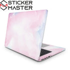 Pembe Mavi Bulut Laptop Sticker Vibrant Pink Vinil Kaplama | Sticker Master