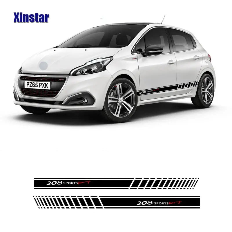 Peugeot Kapı Şerit Sticker Sports Racing Seti | Sticker Master - Sticker Master