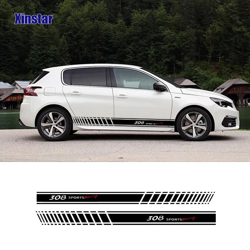 Peugeot Kapı Şerit Sticker Sports Racing Seti | Sticker Master - Sticker Master
