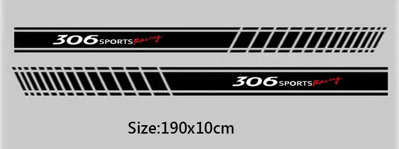 Peugeot Kapı Şerit Sticker Sports Racing Seti | Sticker Master - Sticker Master