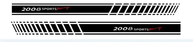 Peugeot Kapı Şerit Sticker Sports Racing Seti | Sticker Master - Sticker Master