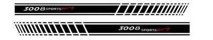 Peugeot Kapı Şerit Sticker Sports Racing Seti | Sticker Master - Sticker Master