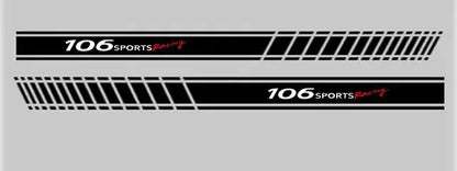 Peugeot Kapı Şerit Sticker Sports Racing Seti | Sticker Master - Sticker Master