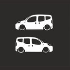 Sticker Master Peugeot Bipper Basık Araç Sticker - 2 Adet (Sağ & Sol) 15 cm