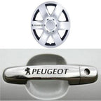 Sticker Master Peugeot Kapı Kolu & Jant Sticker Seti - 10 Adet Dayanıklı Oto Etiket
