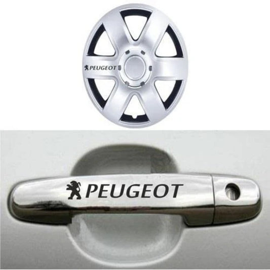 Sticker Master Peugeot Kapı Kolu & Jant Sticker Seti - 10 Adet Dayanıklı Oto Etiket