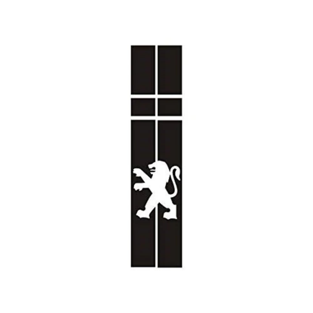 Sticker Master Peugeot Ön Kaput Sticker – Aslan Logolu Şerit Tasarım (Orta Hat)