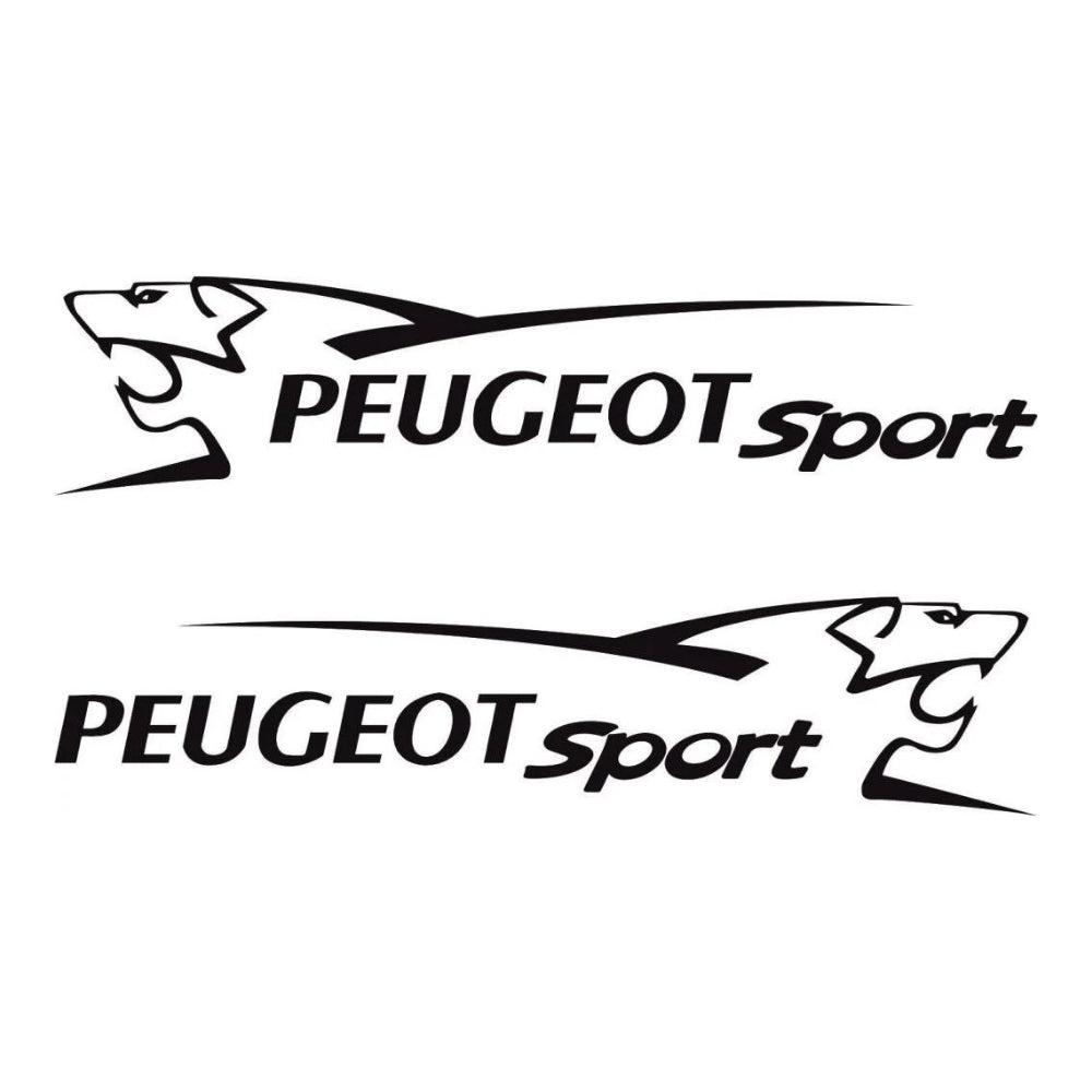 Sticker Master Peugeot Sport Sticker – 2’li Takım (30 Cm Sağ & Sol Simetrik)