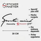 Sticker Master Peugeot Sport Mind Sticker – 30 Cm Sportif Araç Çıkartması