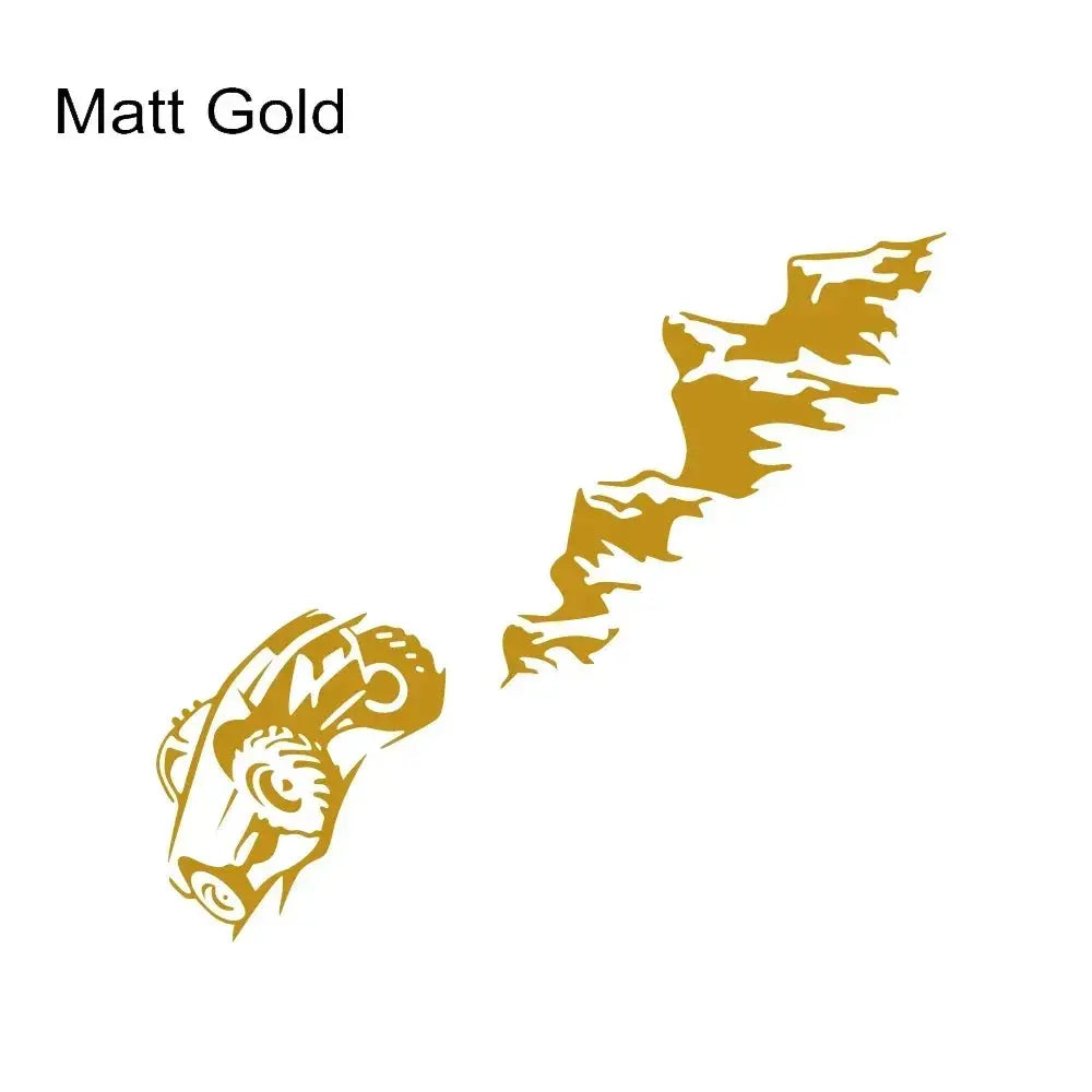 Pickup Arka Kapak Sticker Off-Road Dağ Manzarası | Sticker Master - Sticker Master