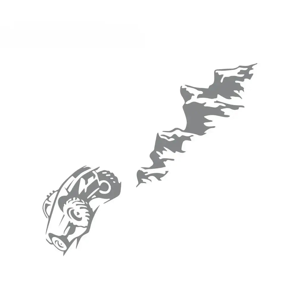 Pickup Arka Kapak Sticker Off-Road Dağ Manzarası | Sticker Master - Sticker Master