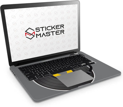 Sticker Master Retro Vinyl Record Player Evrensel Sticker Dizüstü Bilgisayar Vinil Sticker Decal 12" 13" 13.3" 14" 15" 15.4" 15.6 inç Dizüstü Bilgisayar Çıkartma Koruyucu Macbook Asus Acer Hp Lenovo Huawei Dell İçin - Sticker Master