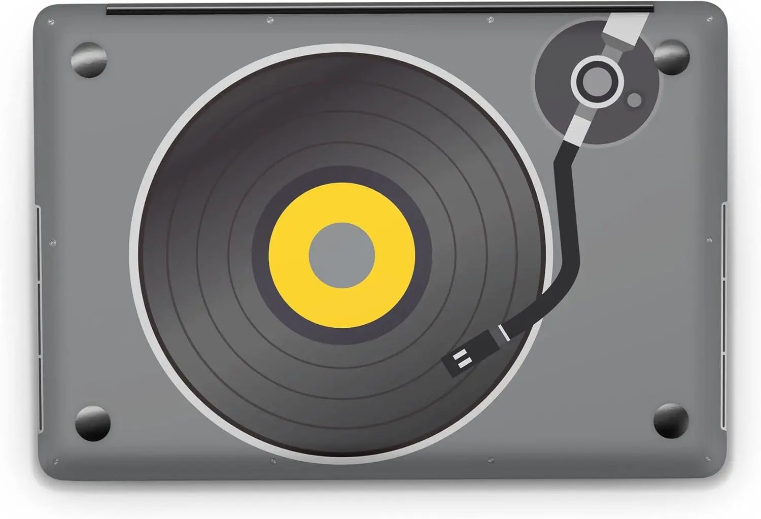 Sticker Master Retro Vinyl Record Player Evrensel Sticker Dizüstü Bilgisayar Vinil Sticker Decal 12" 13" 13.3" 14" 15" 15.4" 15.6 inç Dizüstü Bilgisayar Çıkartma Koruyucu Macbook Asus Acer Hp Lenovo Huawei Dell İçin - Sticker Master