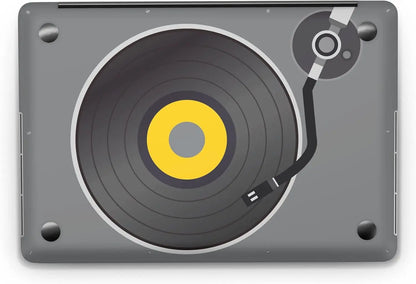 Sticker Master Retro Vinyl Record Player Evrensel Sticker Dizüstü Bilgisayar Vinil Sticker Decal 12" 13" 13.3" 14" 15" 15.4" 15.6 inç Dizüstü Bilgisayar Çıkartma Koruyucu Macbook Asus Acer Hp Lenovo Huawei Dell İçin - Sticker Master