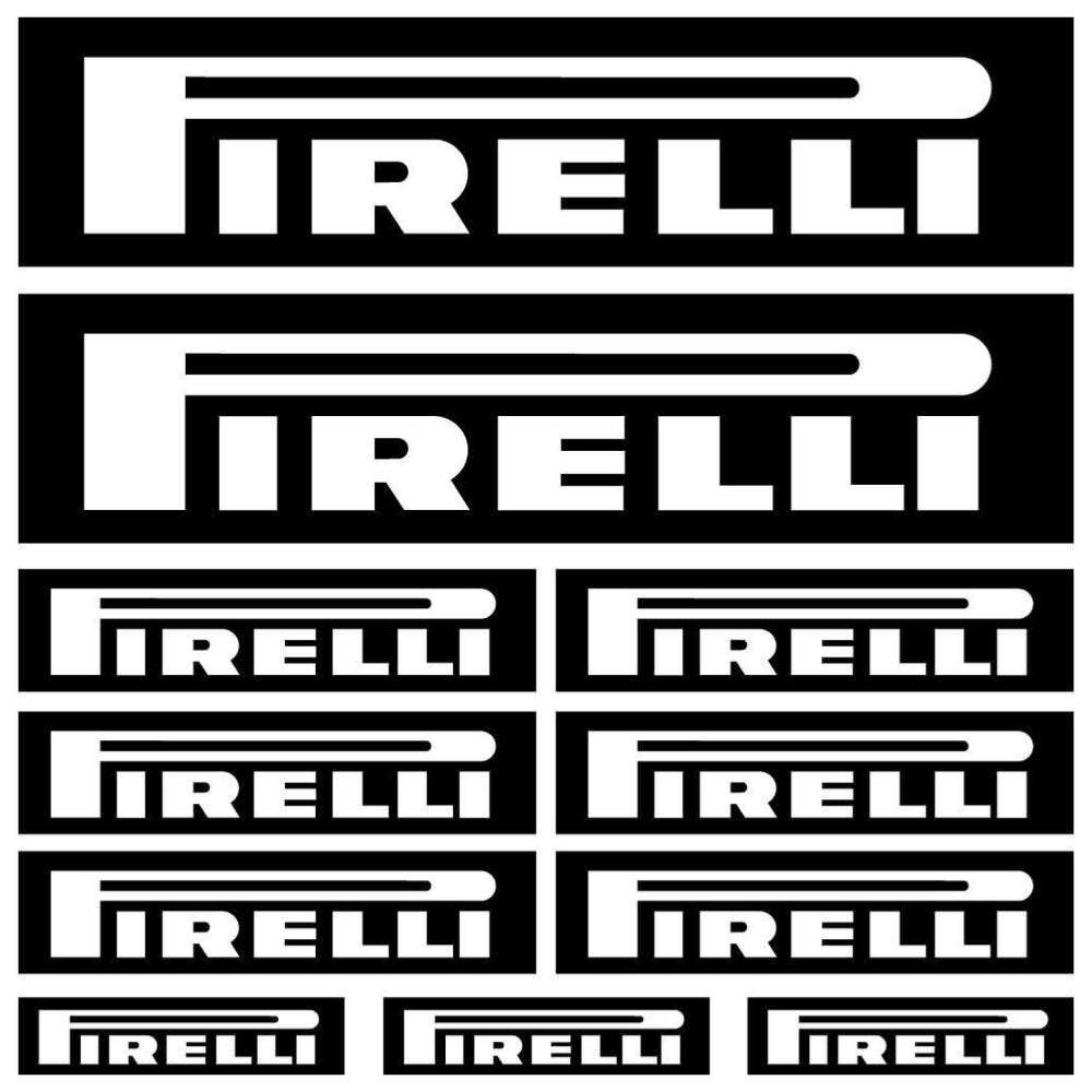 Sticker Masters Pirelli Sponsor Set Sticker Oto Motor Araba 2