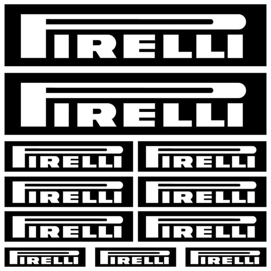 Sticker Masters Pirelli Sponsor Set Sticker Oto Motor Araba 2