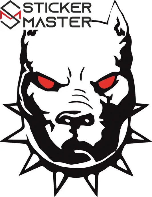 Sticker Masters Pitbull Sticker Seti Motor, Kask, Laptop, Araba, Oto Araç İçin Dayanıklı Etiket Decal 13 Cm