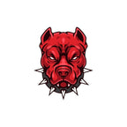 Sticker Master Pitbull Kafası Sticker – 13 × 11 Cm,Kask,Oto,Motor,Laptop Etiket
