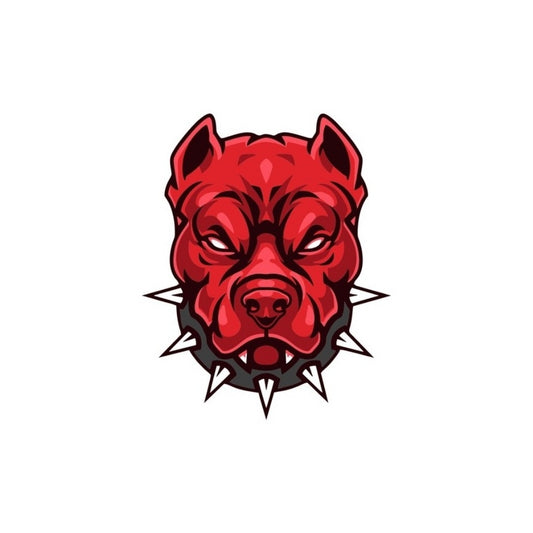 Sticker Master Pitbull Kafası Sticker – 13 × 11 Cm,Kask,Oto,Motor,Laptop Etiket