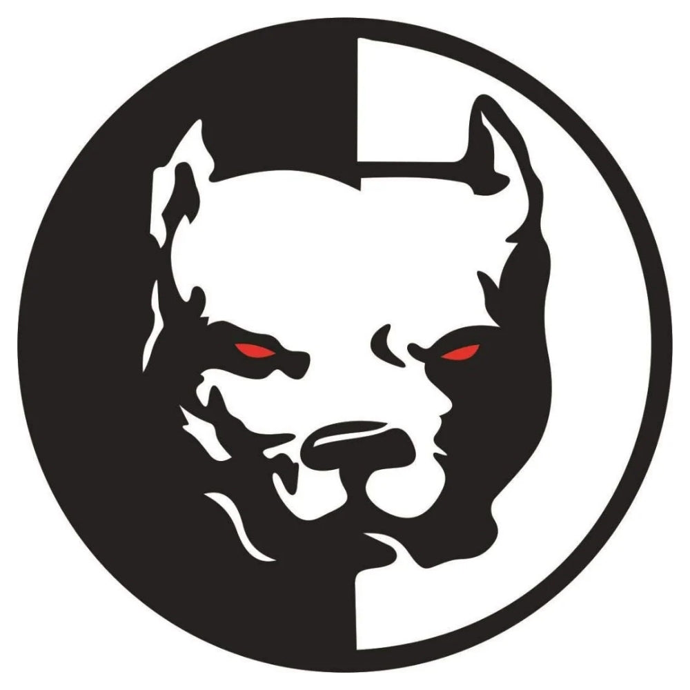 Sticker Master Pitbull Sticker Motor, Kask, Laptop, Araba, Oto Araç İçin Dayanıklı Etiket Decal 12 Cm