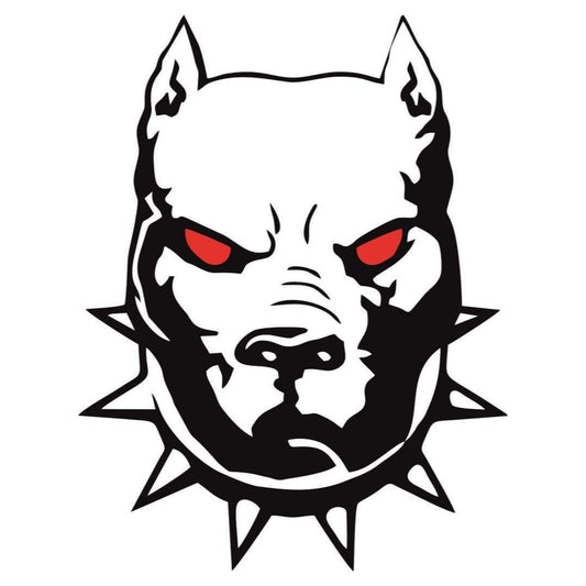 Sticker Master Pitbull Motorsiklet,Kask,Laptop,Motor Ve Oto Araç Sticker 13 Cm