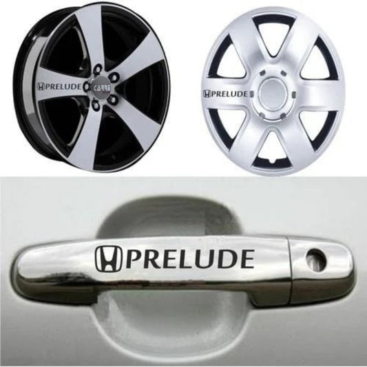 Sticker Master Prelude Kapı Kolu & Jant Sticker Seti – Araç Modifiye ve Dekoratif Etiket (10 Adet)
