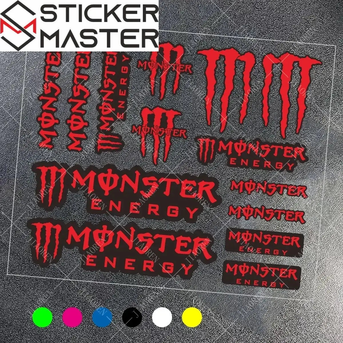 Premium M Pençe Yarış Sticker Seti | Özel Silindir Kutulu ve Sürpriz Hediyeli Sticker Master